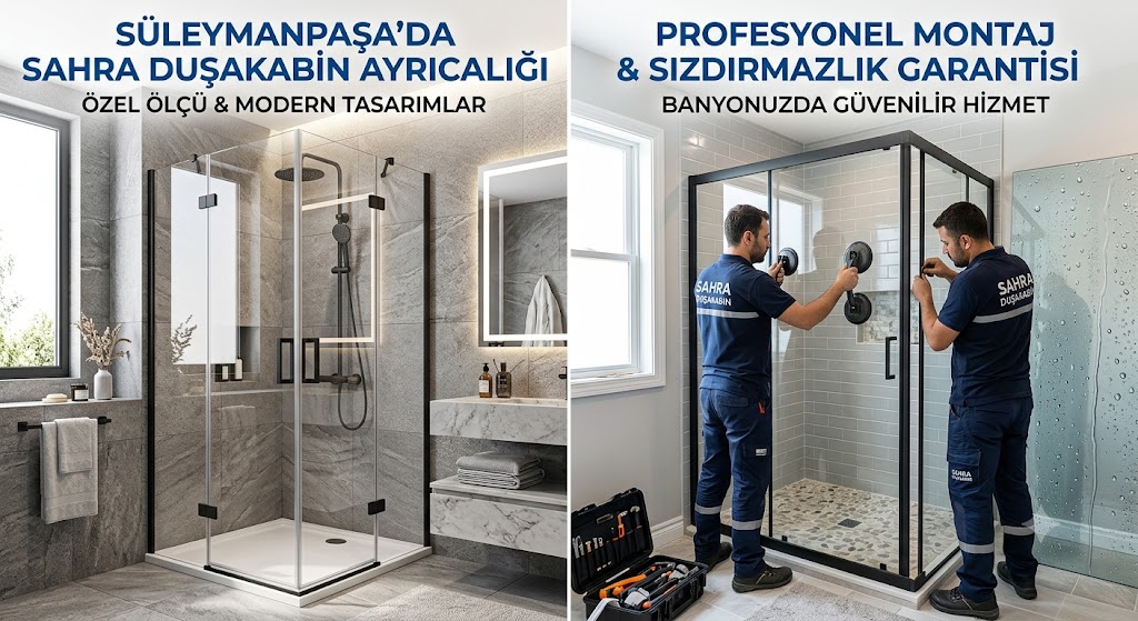 Süleymanpaşa Duşakabin Montaj duşakabin modeli