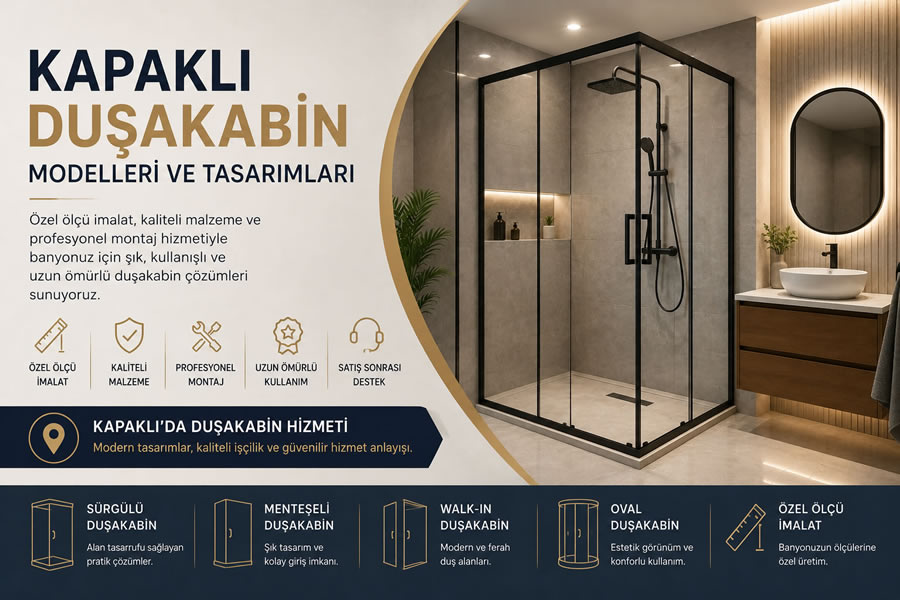 Kapaklı Duşakabin